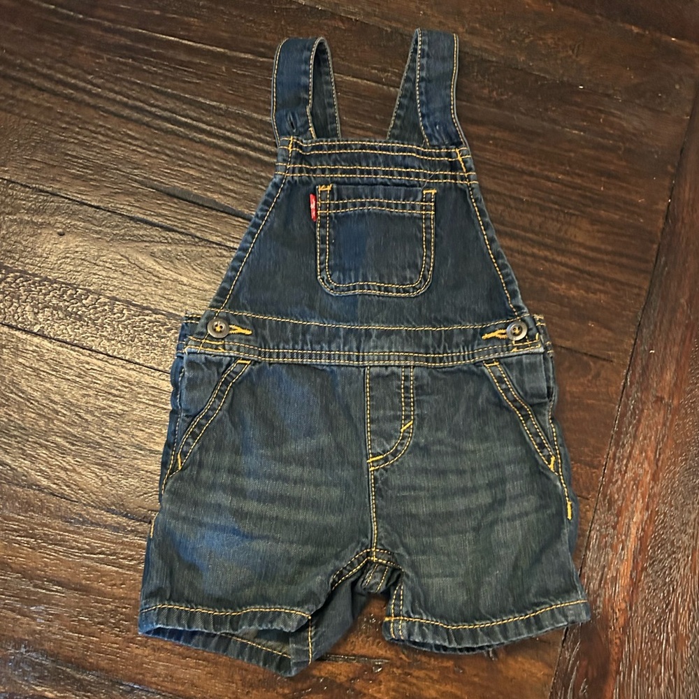 Classic Levi’s Kids Denim Short Overalls